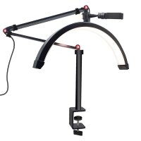 Lampe zum bemalen von Minis - Halbmond schwarz mit...