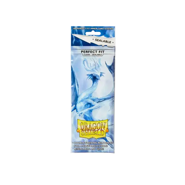 Dragon Shield: Clear - Sealable Perfect Fit Sleeves - Standard Size