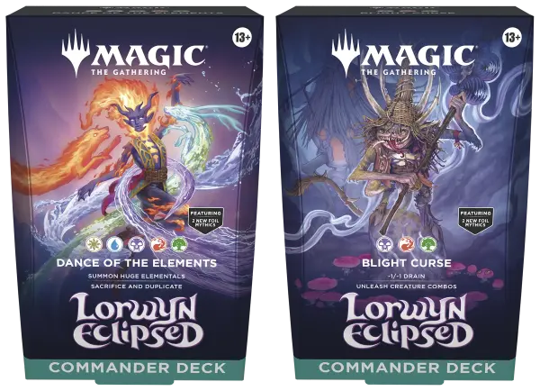 Magic: The Gathering® Lorwyn Eclipsed Commander Deck Bundle (2 Decks) - Deutsch