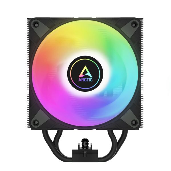 Zweites Bild vonArctic Freezer 36 A-RGB (Schwarz) Multikompatibler Tower CPU-Kühler mit A-RGB, Luftkühlung, 12 cm, 200 RPM, 2000 RPM, Schwarz