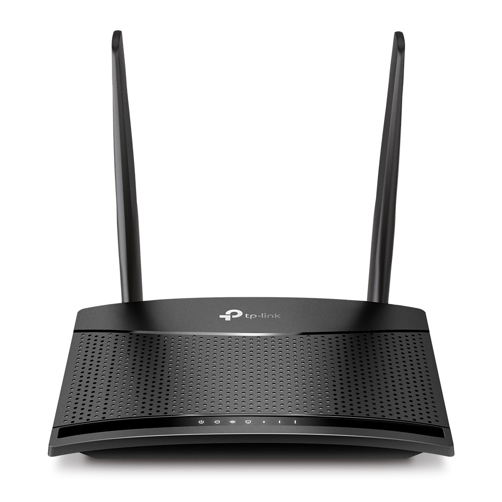 TP-LINK 300 Mbps Wireless N 4G LTE Router, Wi-Fi 4 (802.11n), Einzelband (2,4GHz), Ethernet/LAN, 3G, Schwarz, Tabletop-Router