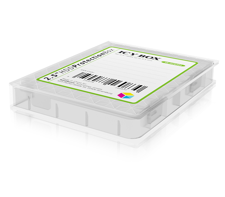 ICY BOX IB-AC6251, Cover, Kunststoff, Transparent, 2.5", Jede Marke, Staubresistent, Schockresistent