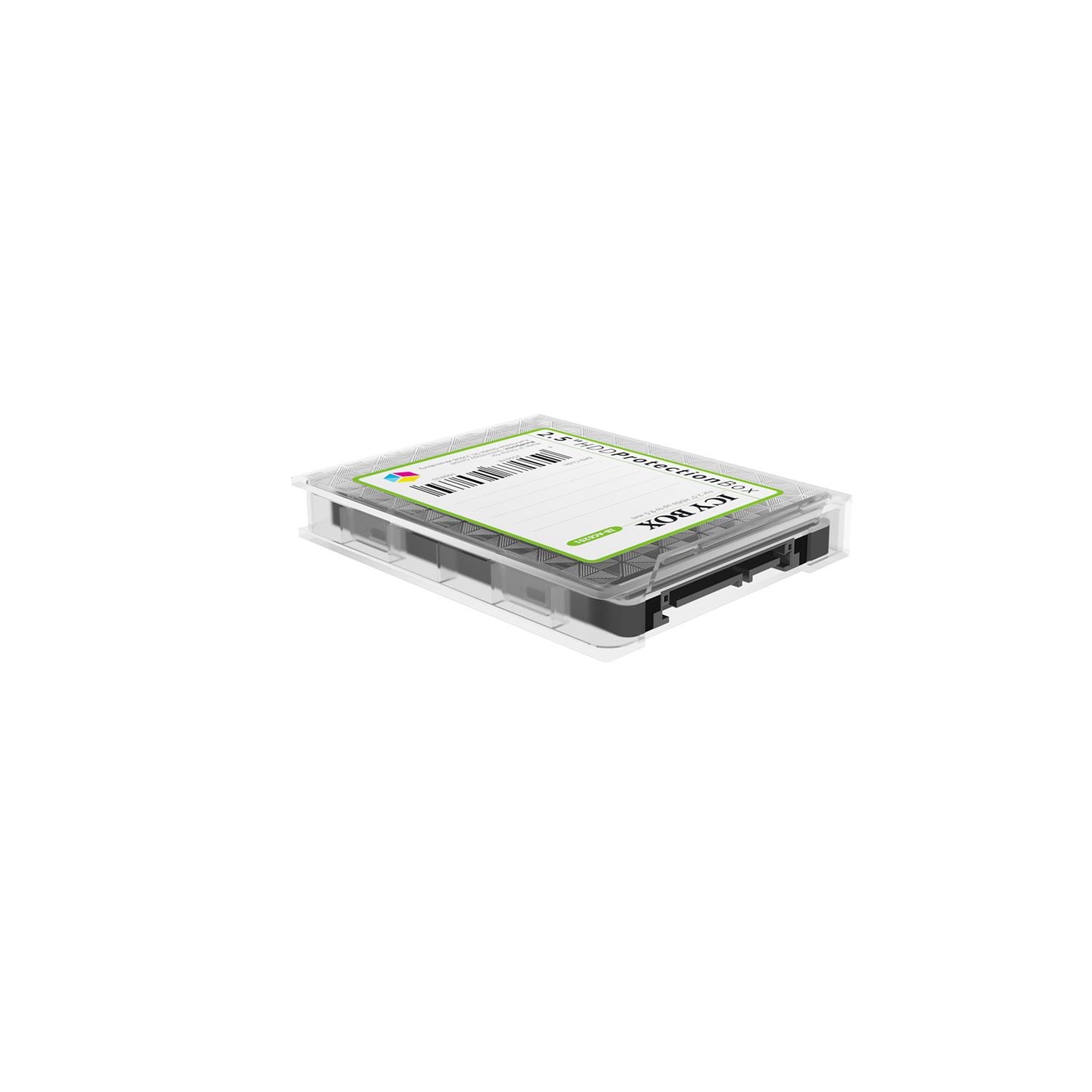 Zweites Bild vonICY BOX IB-AC6251, Cover, Kunststoff, Transparent, 2.5", Jede Marke, Staubresistent, Schockresistent