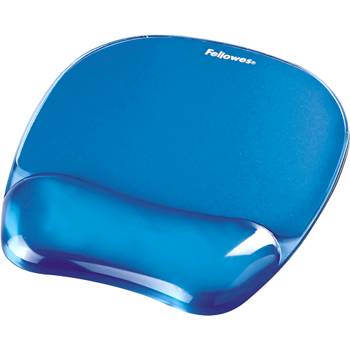 Fellowes 9114120, Blau, Monochromatisch, Gel, Kunststoff, Handgelenkauflage