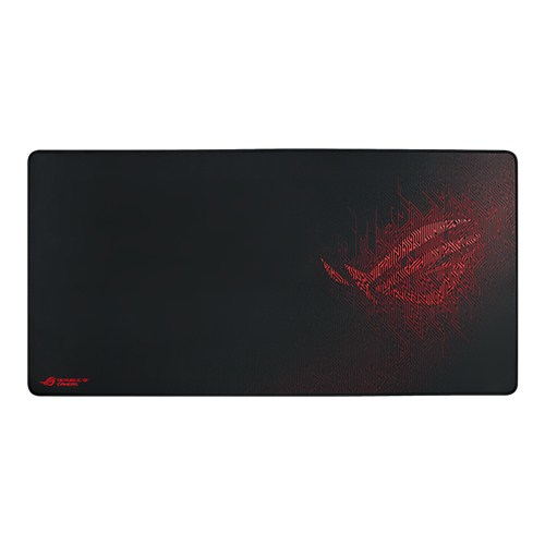 Zweites Bild vonASUS ROG Sheath, Schwarz, Rot, Abbildung, Tuch, Gummi, Anti-Rutsch-Basis, Gaming-Mauspad