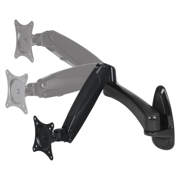 Zweites Bild vonArctic W1-3D - Monitor-Wandhalterung mit Gaslifttechnik, 8 kg, 33 cm (13"), 81,3 cm (32"), 75 x 75 mm, 100 x 100 mm, Schwarz