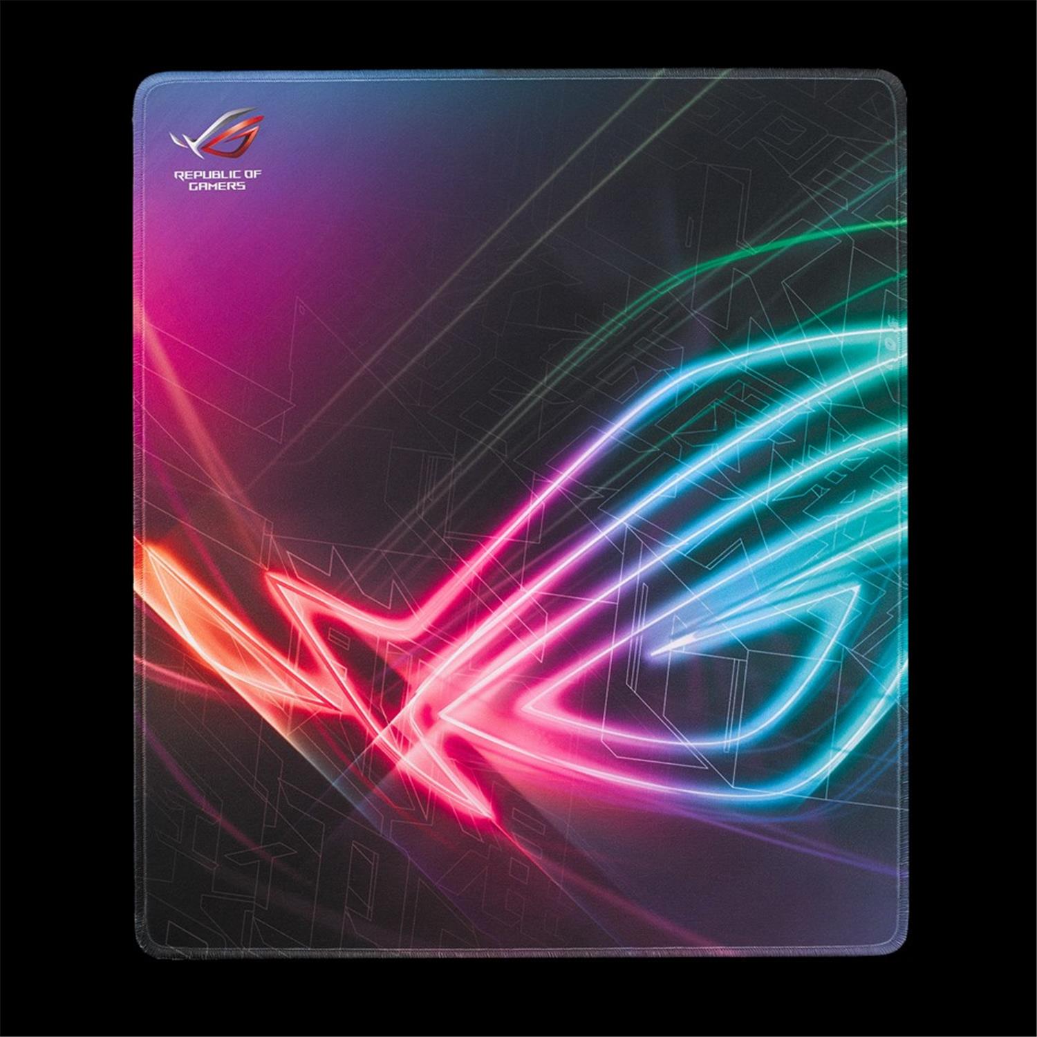 ASUS ROG Strix Edge, Mehrfarbig, Muster, Gummi, Anti-Rutsch-Basis, Gaming-Mauspad