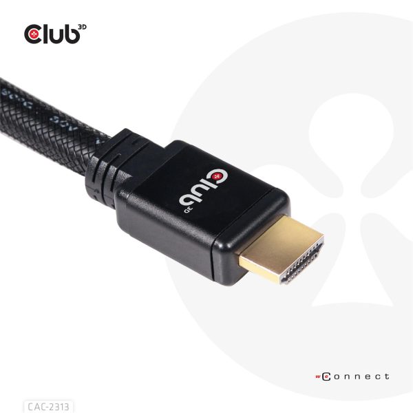 Zweites Bild vonClub 3D HDMI 2.0 4K60Hz RedMere Kabel 10 meter, 10 m, HDMI Typ A (Standard), HDMI Typ A (Standard), 3D, 18 Gbit/s, Schwarz
