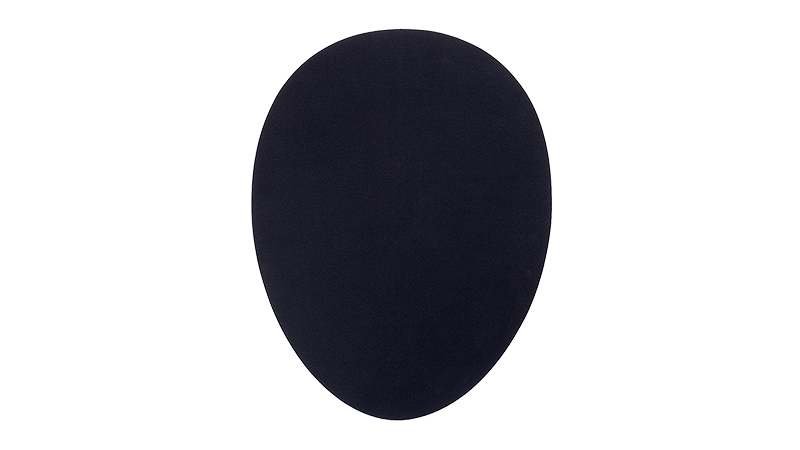 Bakker The Egg Ergo Mouse Pad, Schwarz, Einfarbig, Gummi, Textil, Anti-Rutsch-Basis