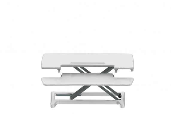Bakker Adjustable Sit-Stand Desk Riser 2, Freistehend, 15 kg, Höhenverstellung, Weiß