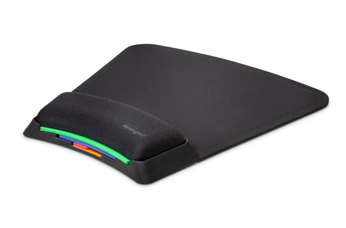 Kensington SmartFit®-Mauspad, Schwarz, Einfarbig, Handgelenkauflage, Gaming-Mauspad