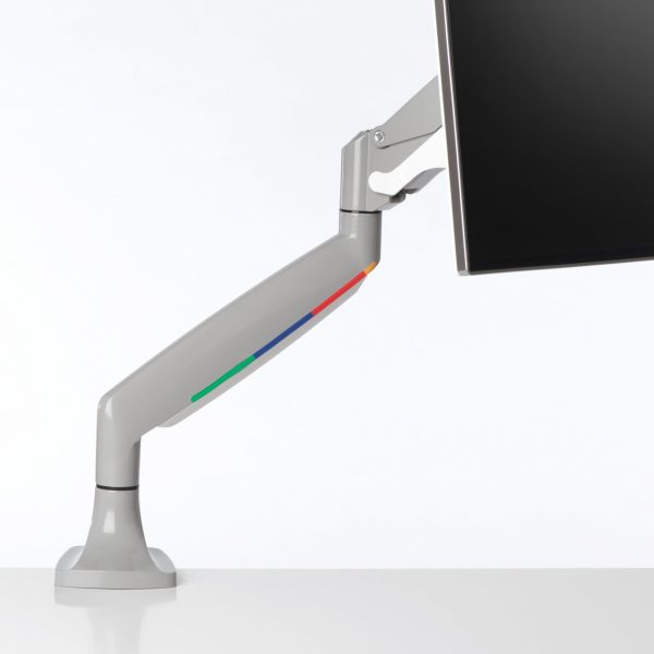 Zweites Bild vonKensington SmartFit® One-Touch Single Monitorarm, Klemme /Bolzen, 9 kg, 33 cm (13"), 81,3 cm (32"), 100 x 100 mm, Grau, Silber