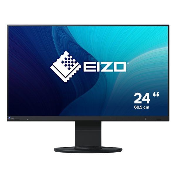 EIZO FlexScan EV2460-BK, 60,5 cm (23.8"), 1920 x 1080 Pixel, Full HD, LED, 5 ms, Schwarz