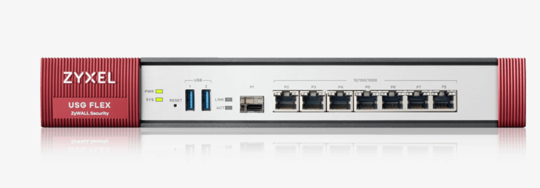 ZyXEL USG Flex 500, 2,3 Gbit/s, 0,81 Gbit/s, 82,23 BTU/h, 41,5 dB, 529688 h, IPSEC, SSL/TLS