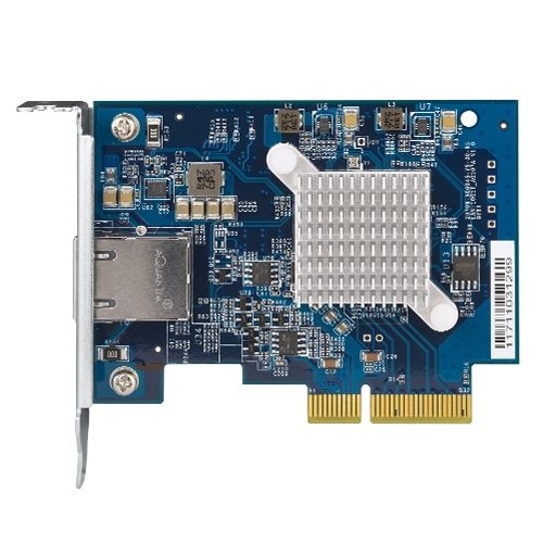 QNAP QXG-10G1T, Eingebaut, Kabelgebunden, PCI Express, Ethernet, 10000 Mbit/s, Blau