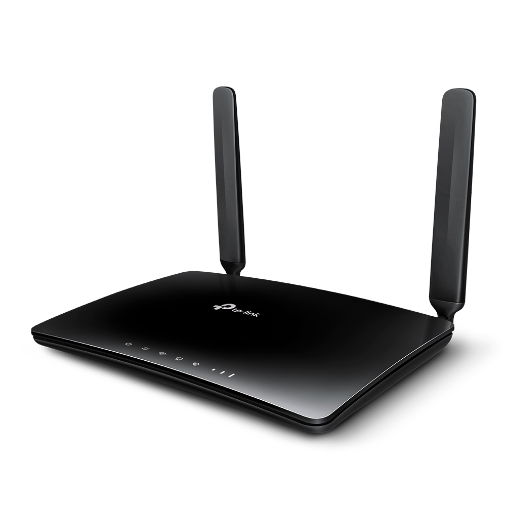 Zweites Bild vonTP-LINK N300 4G LTE-Telefonie-WLAN-Router, Wi-Fi 4 (802.11n), Einzelband (2,4GHz), Eingebauter Ethernet-Anschluss, 3G, Schwarz, Tabletop-Router