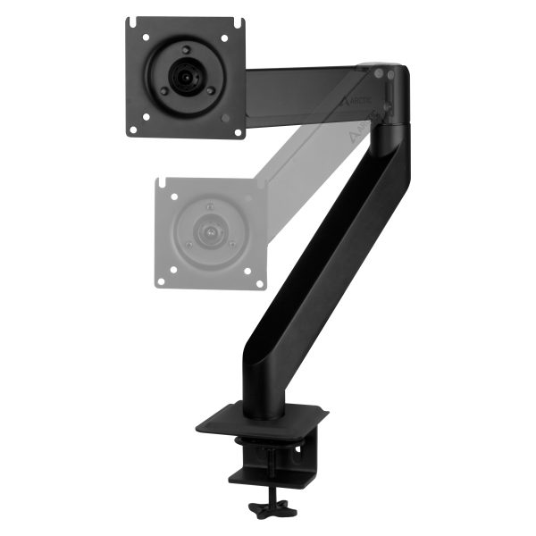 Zweites Bild vonArctic X1-3D - Monitorarm mit Gasfeder, Klemme, 10 kg, 109,2 cm (43 Zoll), 100 x 100 mm, Höhenverstellung, Schwarz