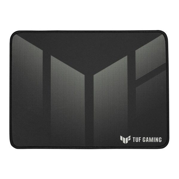 ASUS TUF P1 Gaming, Schwarz, Grau, Abbildung, Tuch, Gummi, Anti-Rutsch-Basis, Gaming-Mauspad