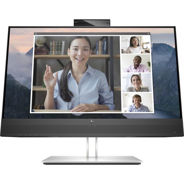 HP E24mv G4 FHD Konferenzmonitor, 60,5 cm (23.8"), 1920 x 1080 Pixel, Full HD, LCD, 5 ms, Schwarz, Silber