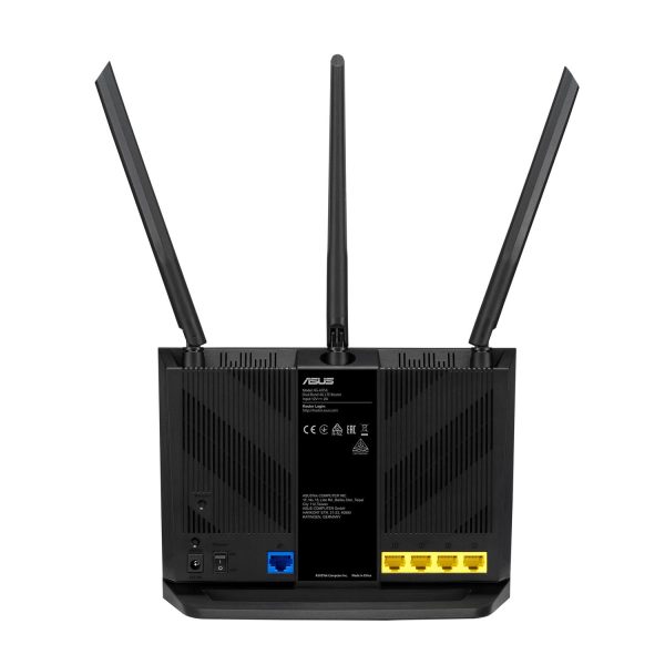 Zweites Bild vonASUS 4G-AX56, Wi-Fi 6 (802.11ax), Dual-Band (2,4 GHz/5 GHz), Ethernet/LAN, 3G, Schwarz, Tabletop-Router