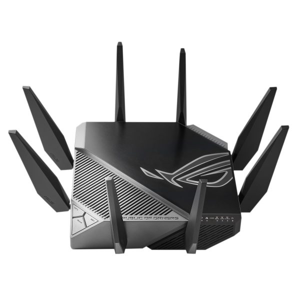 ASUS GT-AXE11000, Wi-Fi 6 (802.11ax), Tri-Band (2,4 GHz/5 GHz/6 GHz), Ethernet/LAN, Schwarz, Tabletop-Router