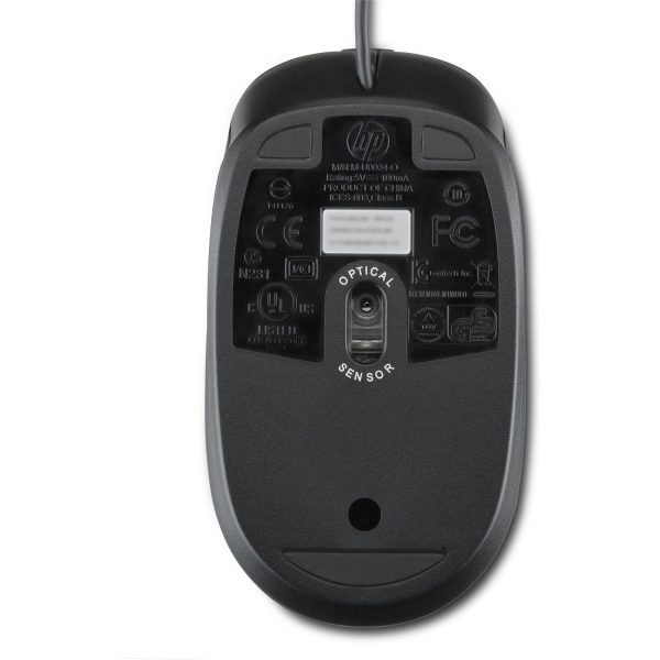 Zweites Bild vonHP Optische 2,9 M USB-Maus, Optisch, USB Typ-A, Schwarz