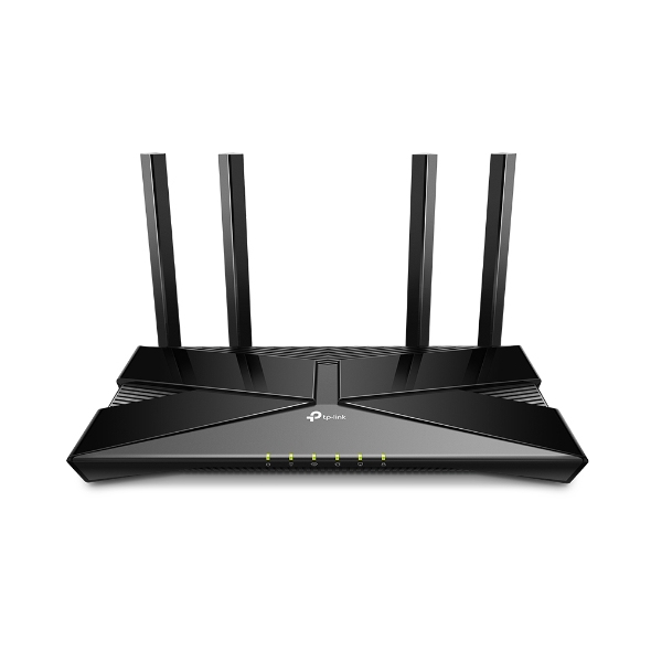 TP-LINK Archer AX1800 Dual-Band Wi-Fi 6 Router, Wi-Fi 6 (802.11ax), Dual-Band (2,4 GHz/5 GHz), Ethernet/LAN, Schwarz, Tabletop-Router