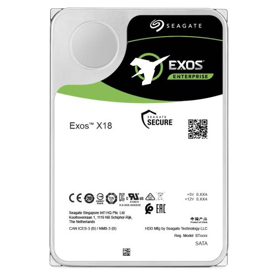 Seagate Exos X18, 16 TB, 7200 RPM, 256 MB, 3.5", SAS