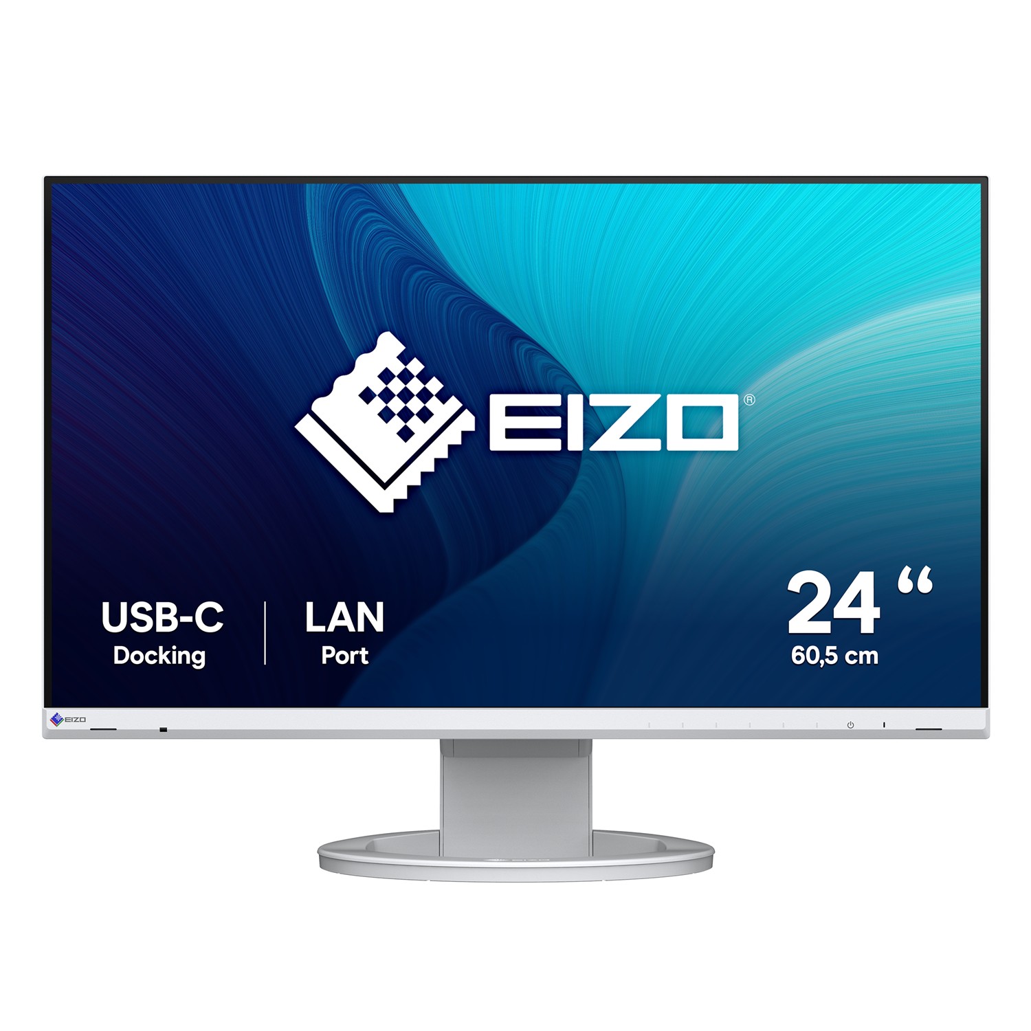 EIZO FlexScan EV2490-WT, 60,5 cm (23.8"), 1920 x 1080 Pixel, Full HD, LED, 5 ms, Weiß