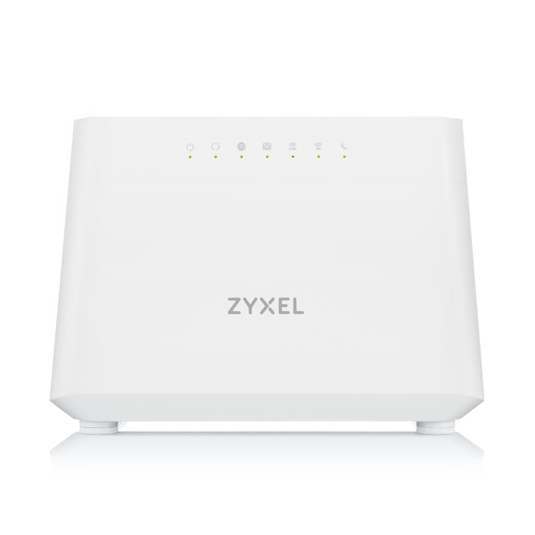 Zweites Bild vonZyXEL DX3301-T0, Wi-Fi 6 (802.11ax), Dual-Band (2,4 GHz/5 GHz), Eingebauter Ethernet-Anschluss, ADSL, Weiß, Tabletop-Router