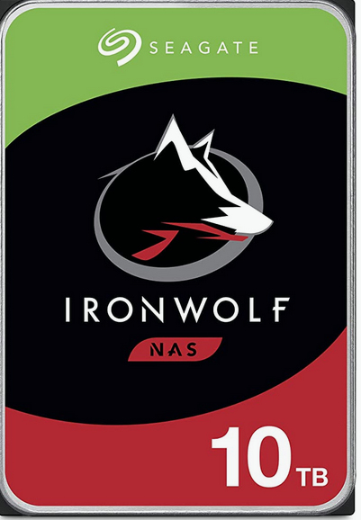 Seagate IronWolf ST10000VN000, 10 TB, 7200 RPM, 256 MB, 3.5", Serial ATA III
