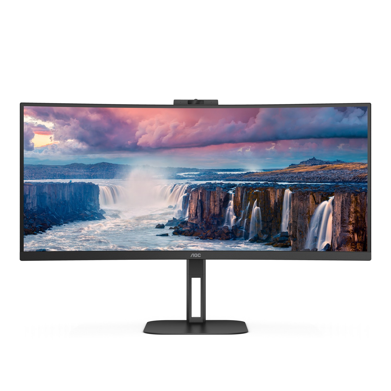 Zweites Bild vonAOC V5 CU34V5CW, 86,4 cm (34"), 3440 x 1440 Pixel, Wide Quad HD, LED, 1 ms, Schwarz