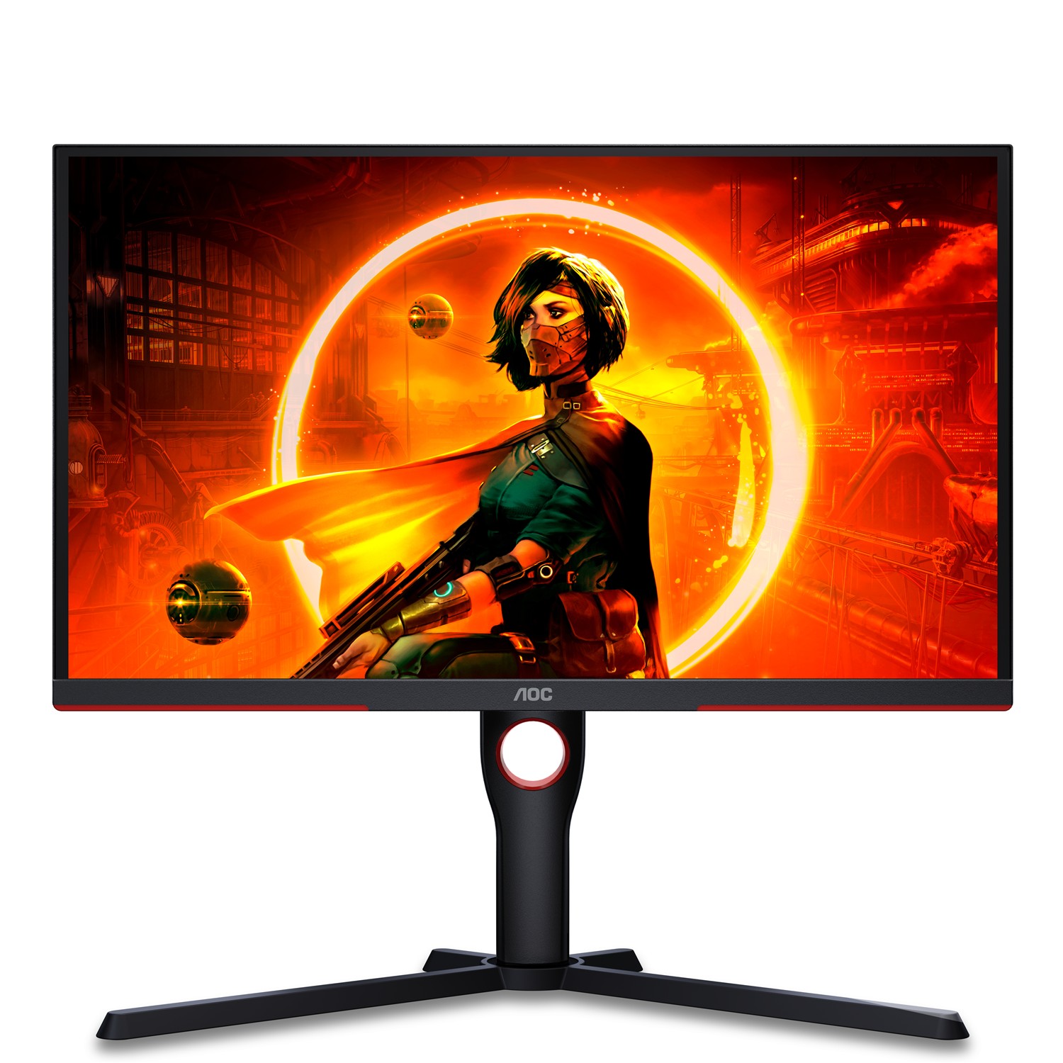 Zweites Bild vonAOC G3 25G3ZM/BK, 62,2 cm (24.5"), 1920 x 1080 Pixel, Full HD, 0,5 ms, Schwarz, Rot