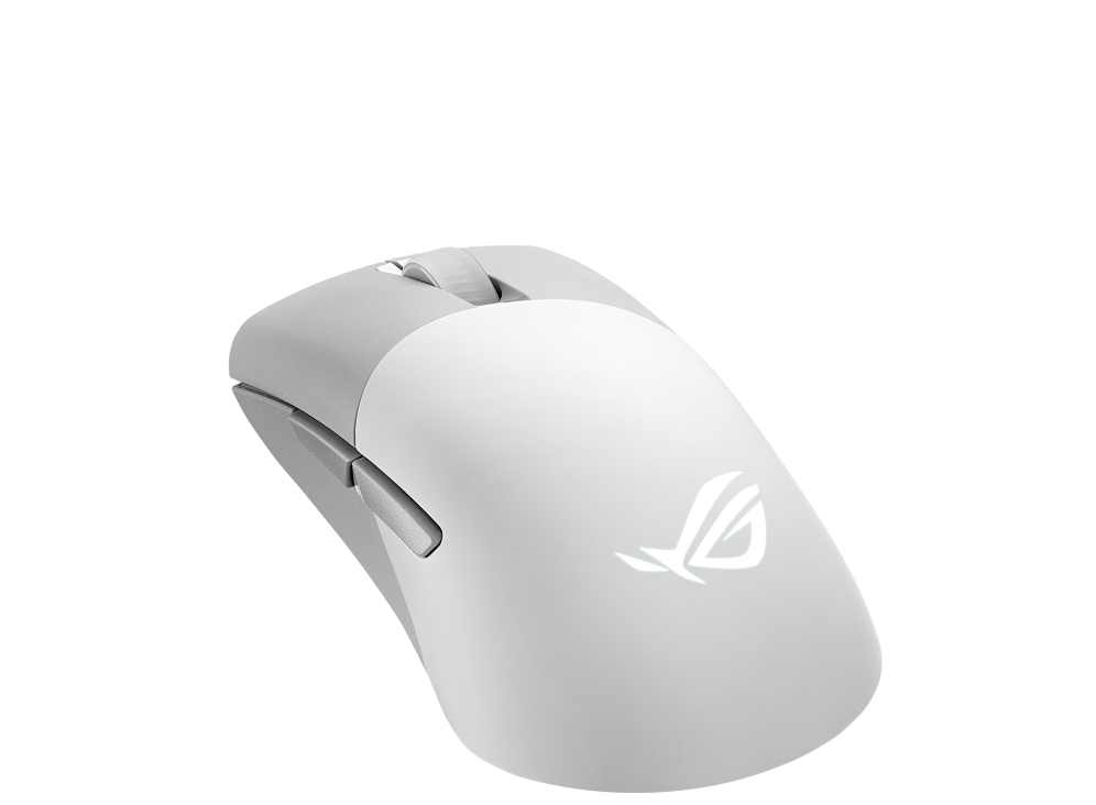 Zweites Bild vonASUS ROG Keris Wireless AimPoint, rechts, Optisch, RF Wireless + Bluetooth + USB Type-C, 36000 DPI, Weiß