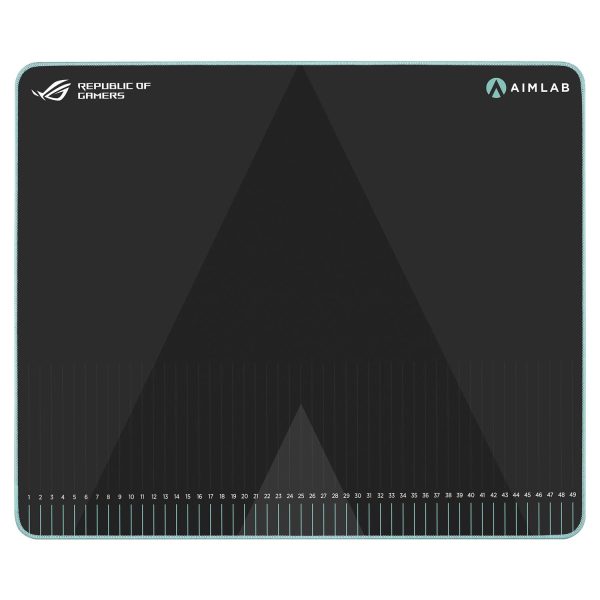 ASUS ROG Hone Ace Aim Lab Edition, Schwarz, Monochromatisch, Tuch, Gummi, Anti-Rutsch-Basis, Gaming-Mauspad