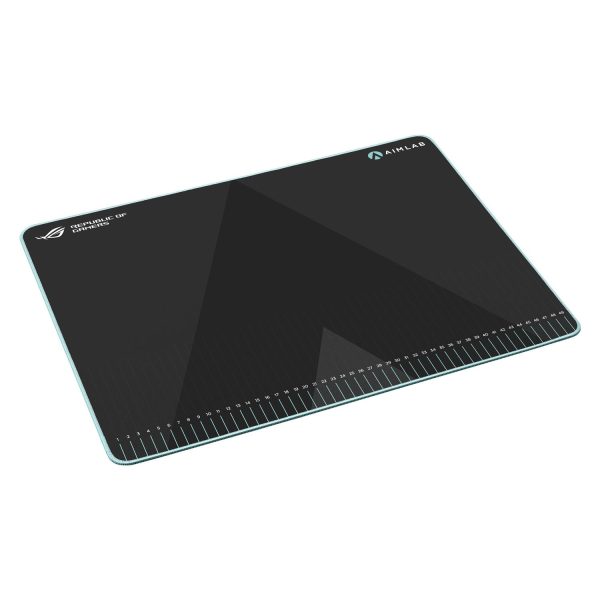 Zweites Bild vonASUS ROG Hone Ace Aim Lab Edition, Schwarz, Monochromatisch, Tuch, Gummi, Anti-Rutsch-Basis, Gaming-Mauspad