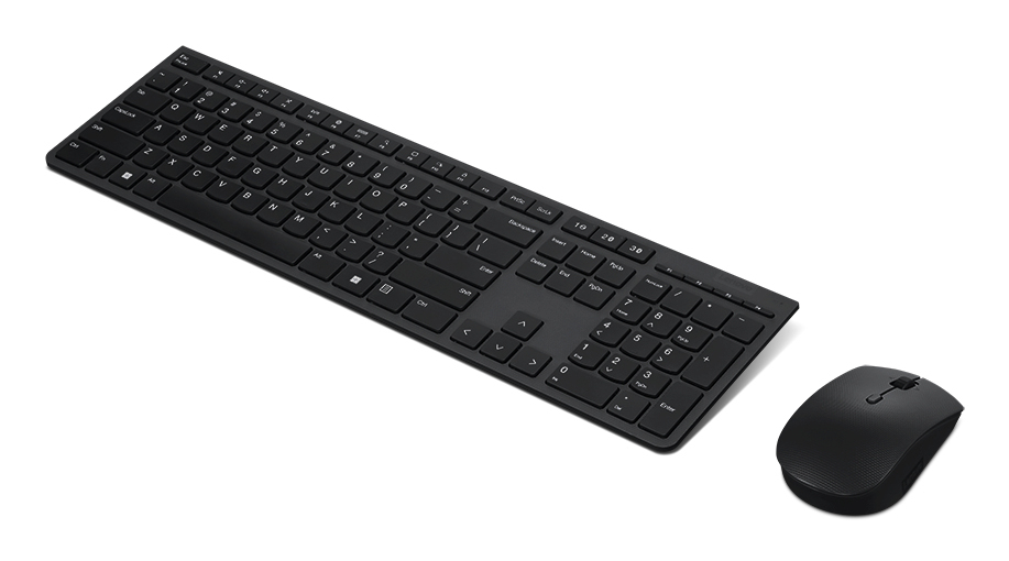 Zweites Bild vonLenovo 4X31K03945, Volle Größe (100%), Kabellos, RF Wireless + Bluetooth, Scherenschalter, Grau, Maus enthalten