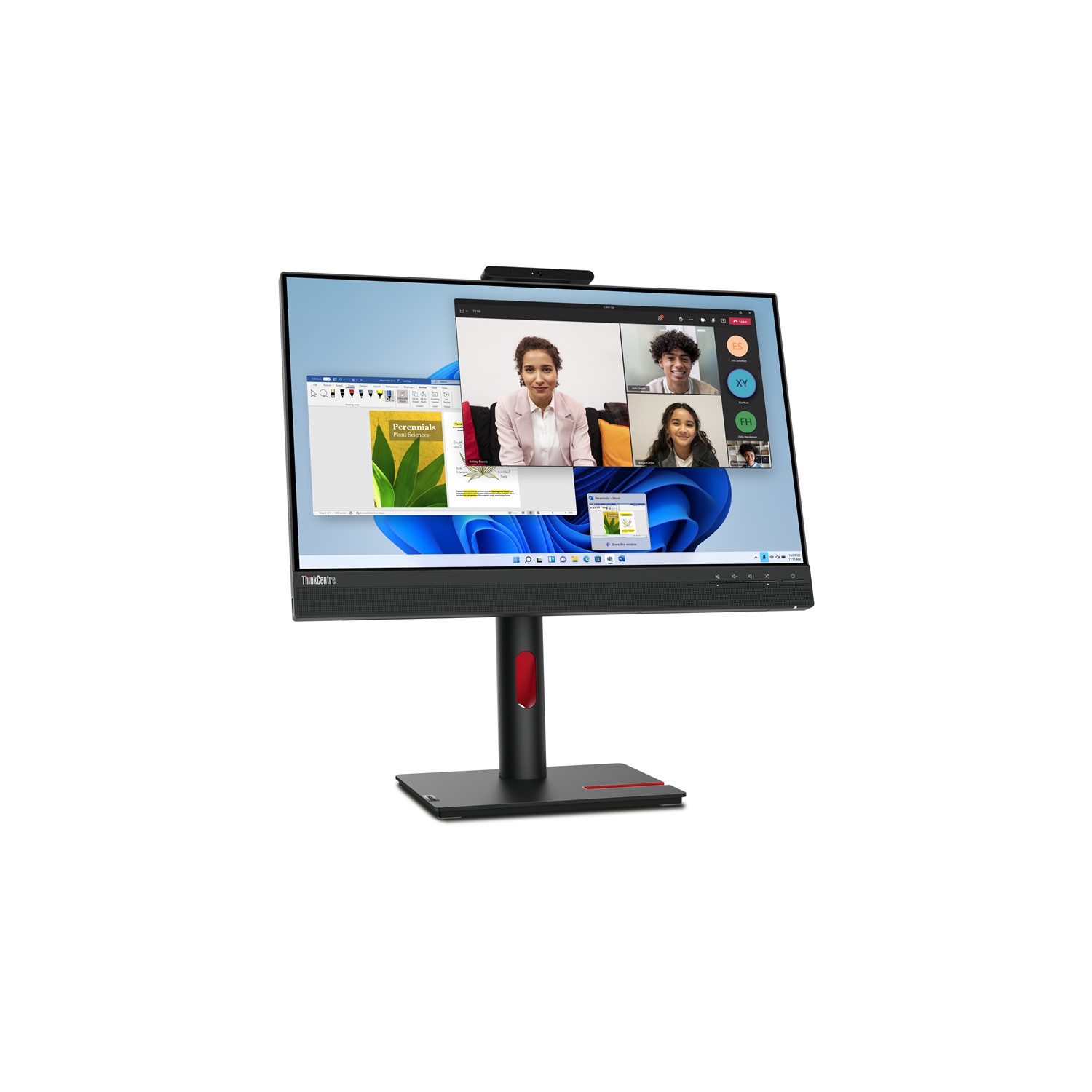 Zweites Bild vonLenovo ThinkCentre Tiny-In-One 24 Gen 5, 60,5 cm (23.8"), 1920 x 1080 Pixel, Full HD, LED, 6 ms, Schwarz