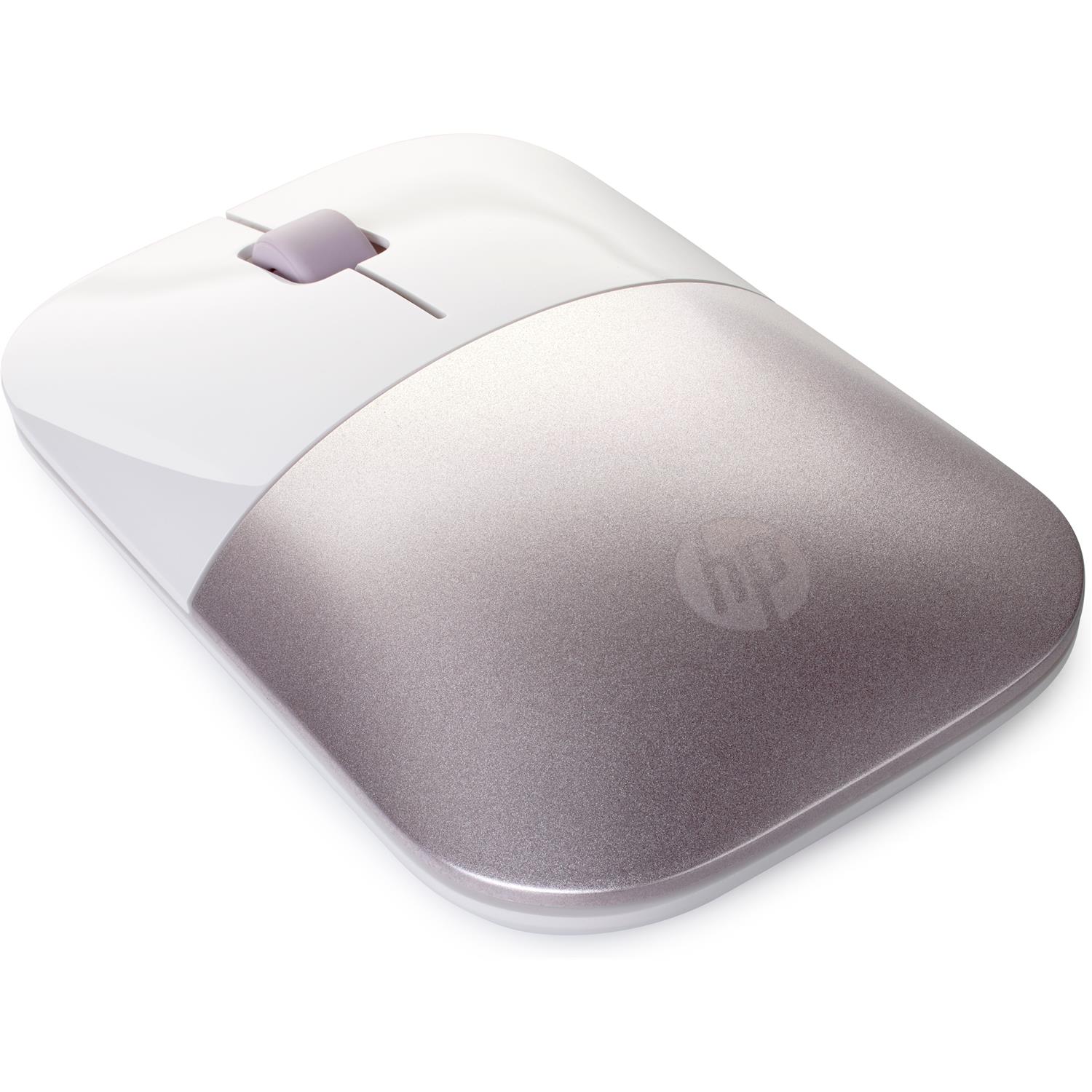 Zweites Bild vonHP Wireless-Maus Z3700 – weiß/pink, Beidhändig, RF Wireless, 1200 DPI, Pink, Weiß