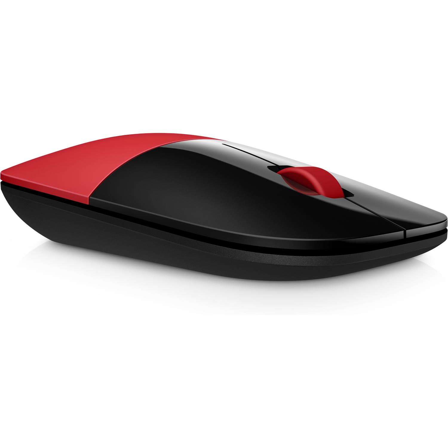 Zweites Bild vonHP Z3700 Wireless-Maus, Rot, Beidhändig, Optisch, RF Wireless, 1200 DPI, Schwarz, Rot