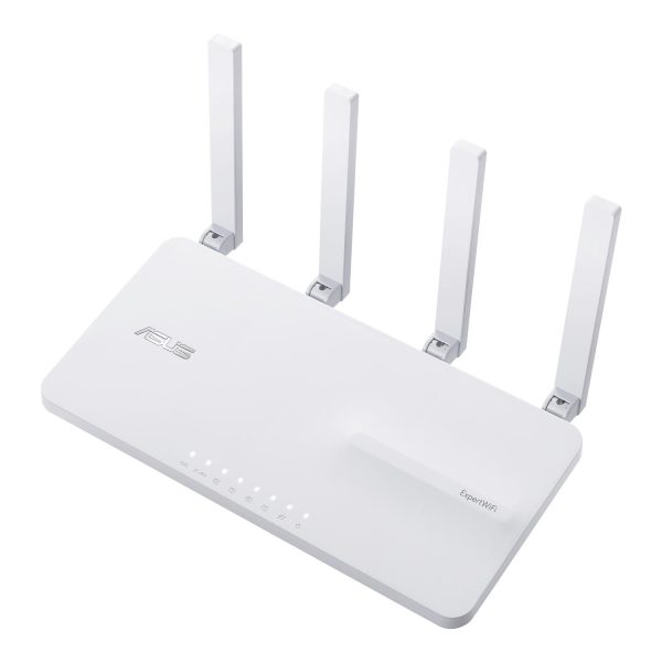 Zweites Bild vonASUS EBR63 – Expert WiFi, Wi-Fi 6 (802.11ax), Dual-Band (2,4 GHz/5 GHz), Ethernet/LAN, Weiß, Tabletop-Router