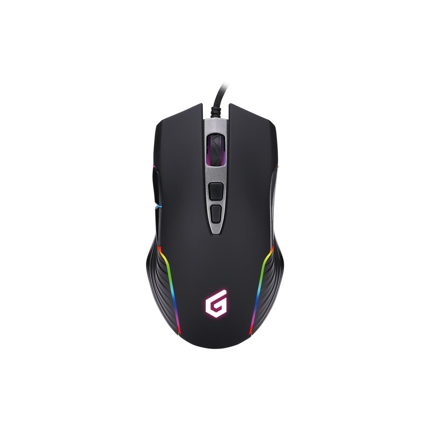 Conceptronic 7D Gaming USB Maus, 7200 DPI, rechts, Optisch, USB Typ-A, 7200 DPI, Schwarz