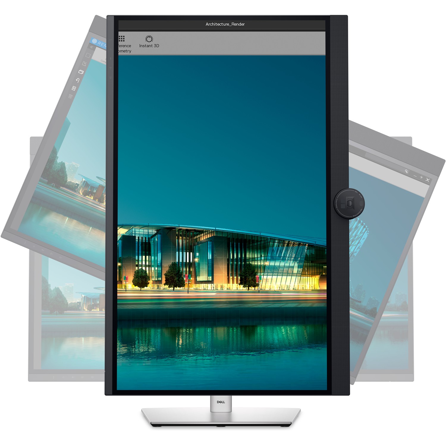 Zweites Bild vonDell UltraSharp U3224KBA, 80 cm (31.5"), 6144 x 3456 Pixel, 6K Ultra HD, LCD, 8 ms, Schwarz, Silber