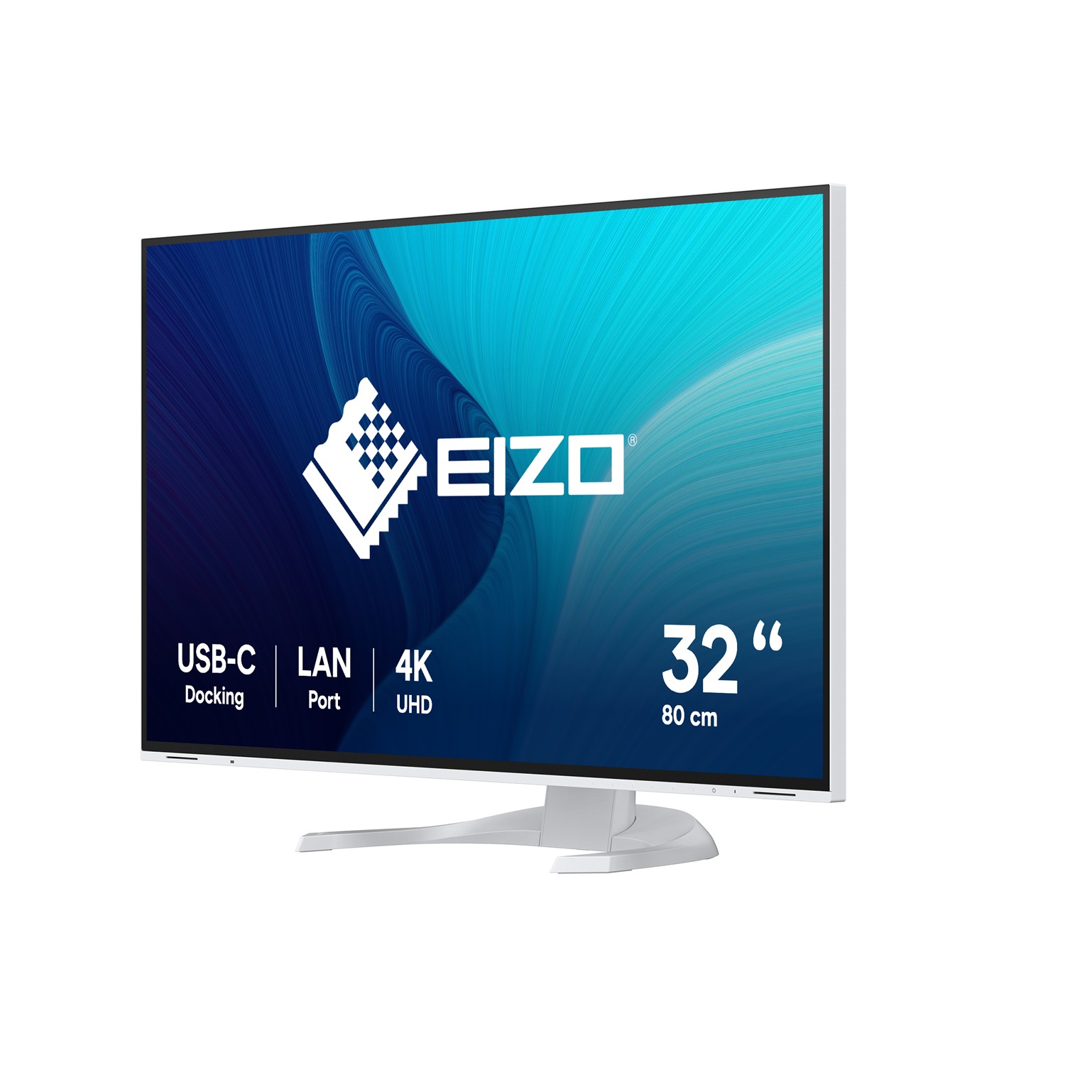 Zweites Bild vonEIZO FlexScan EV3240X-WT, 80 cm (31.5"), 3840 x 2160 Pixel, 4K Ultra HD, LCD, 5 ms, Weiß