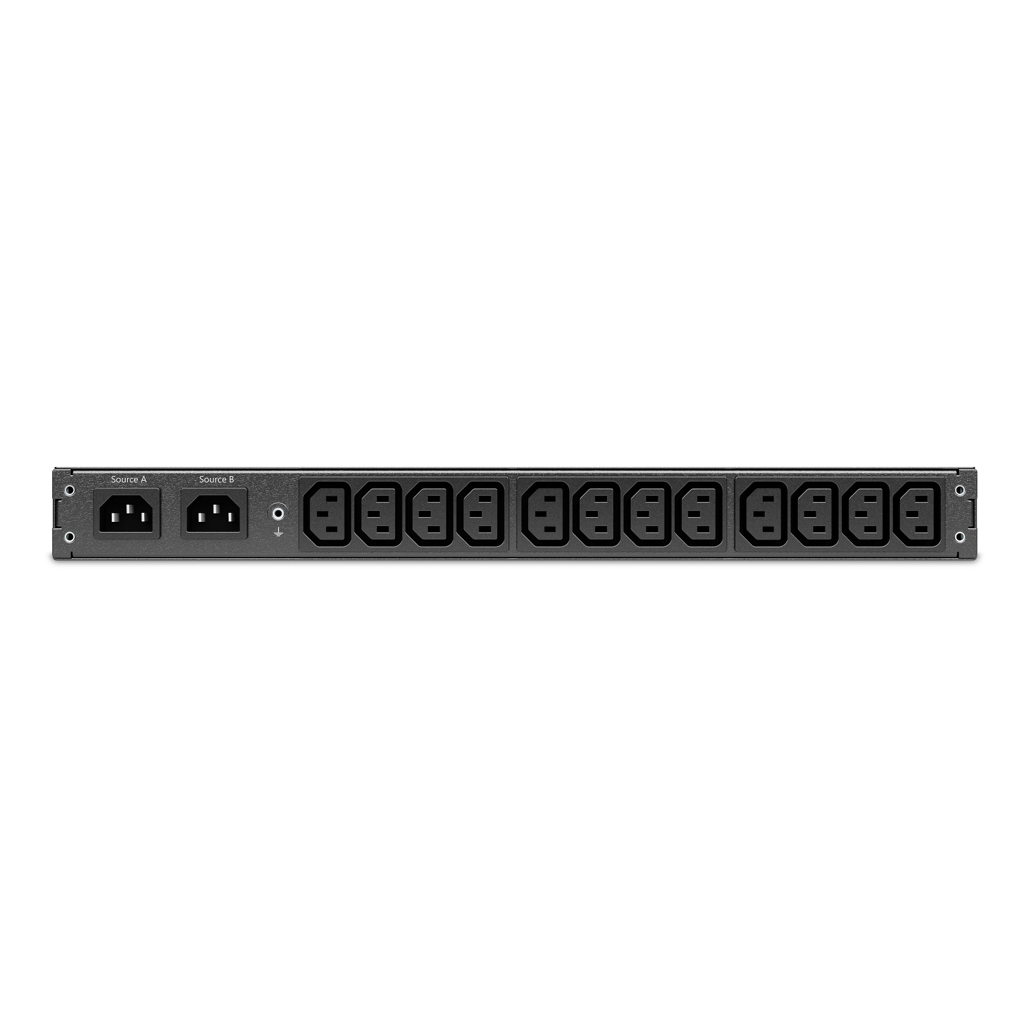 Zweites Bild vonAPC Netshelter Rack Automatic Transfer Switch, 1HE, 10A, 230V, C14 IN, 12 C13 OUT, 50/60Hz, Rackmount, 1U, LCD, 12 AC-Ausgänge, Schwarz