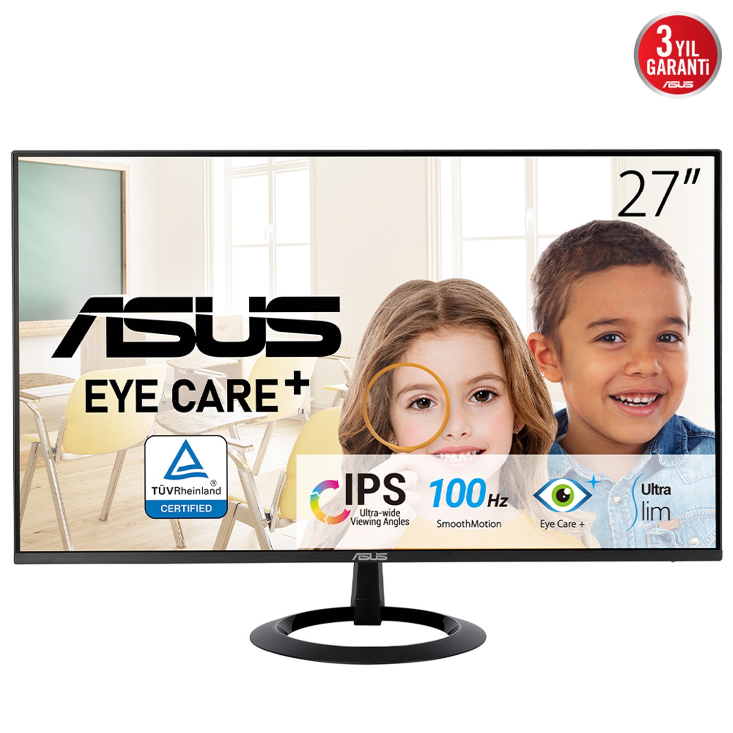 Zweites Bild vonASUS VZ27EHF, 68,6 cm (27"), 1920 x 1080 Pixel, Full HD, LCD, 1 ms, Schwarz