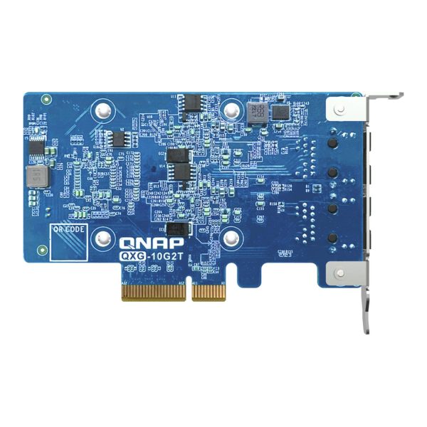 Zweites Bild vonQNAP QXG-10G2T, Eingebaut, Kabelgebunden, PCI Express, Ethernet, 10000 Mbit/s, Grün