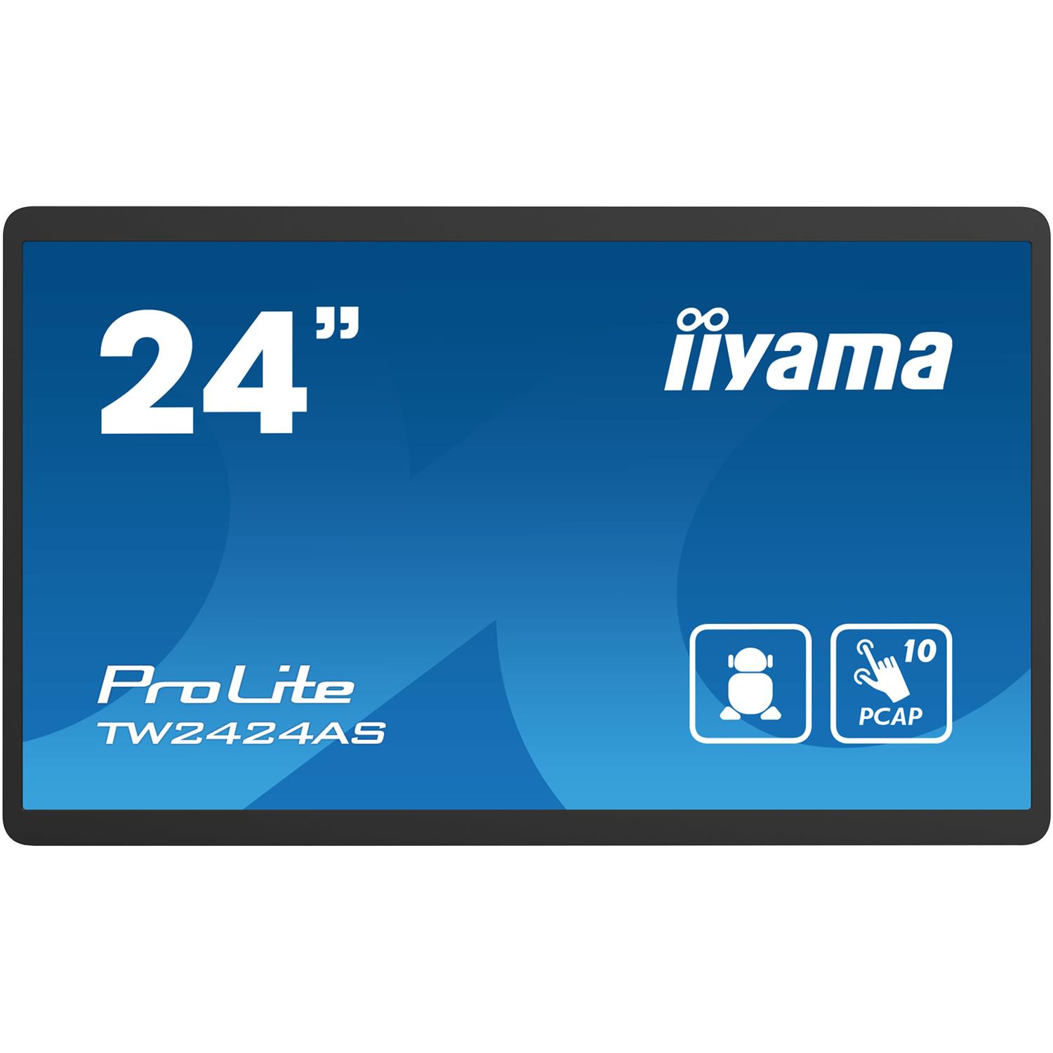 Iiyama TW2424AS-B1, Digital Signage Flachbildschirm, 60,5 cm (23.8"), 1920 x 1080 Pixel, WLAN, 24/7