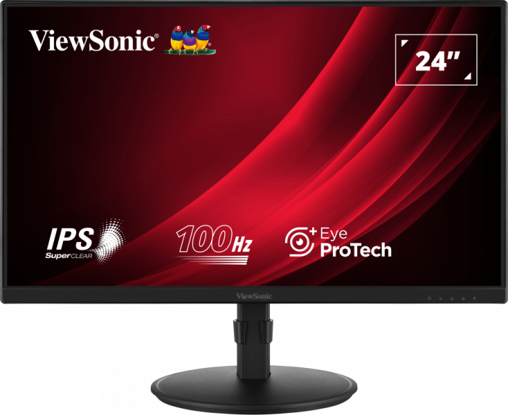 ViewSonic VG2408A-MHD, 61 cm (24"), 1920 x 1080 Pixel, Full HD, LED, 5 ms, Schwarz