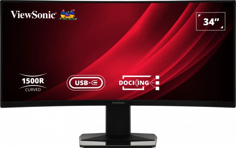 ViewSonic Display VG3419C, 86,4 cm (34"), 3440 x 1440 Pixel, UltraWide Quad HD, LED, 3,5 ms, Schwarz